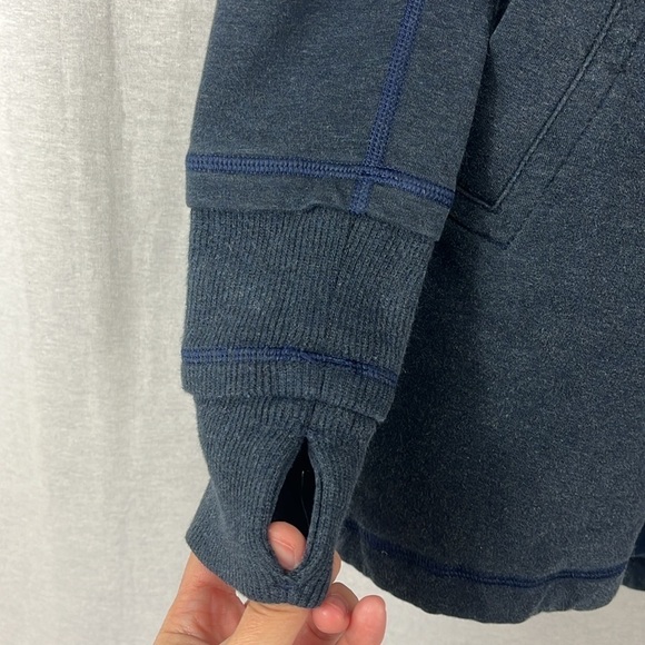 Lululemon Gratitude Wrap Blue Activewear Athleisure Jacket Womens Size 4 Lounge - Picture 5 of 10